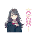 おしゃれJKの動画撮影日和♡（個別スタンプ：34）