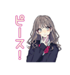 おしゃれJKの動画撮影日和♡（個別スタンプ：35）