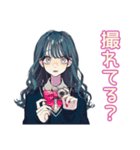 おしゃれJKの動画撮影日和♡（個別スタンプ：36）