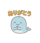 ゆるくて可愛いくじらスタンプ（個別スタンプ：3）