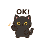 くろねこのスタンプです。（個別スタンプ：6）