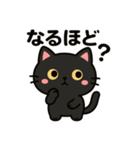 くろねこのスタンプです。（個別スタンプ：13）