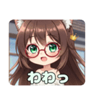 赤い眼鏡の精霊みなみちゃんプレミアム（個別スタンプ：20）
