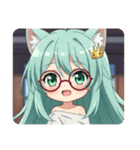 赤い眼鏡の精霊みなみちゃんプレミアム（個別スタンプ：30）