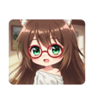 赤い眼鏡の精霊みなみちゃんプレミアム（個別スタンプ：31）