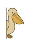 こっそり覗く可愛い動物たち（個別スタンプ：5）