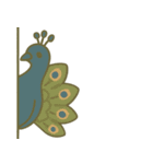 こっそり覗く可愛い動物たち（個別スタンプ：12）