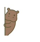 こっそり覗く可愛い動物たち（個別スタンプ：14）