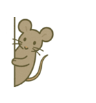 こっそり覗く可愛い動物たち（個別スタンプ：15）