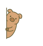 こっそり覗く可愛い動物たち（個別スタンプ：24）