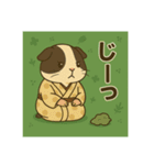 癒友童子 モルモットのもぐもぐ帖（個別スタンプ：7）