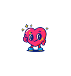 ハッピーハートくん（個別スタンプ：1）