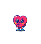 ハッピーハートくん（個別スタンプ：4）