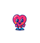 ハッピーハートくん（個別スタンプ：16）