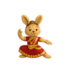 うさぎのぬいぐるみ ナノちゃん ダンス編（個別スタンプ：9）