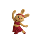 うさぎのぬいぐるみ ナノちゃん ダンス編（個別スタンプ：21）