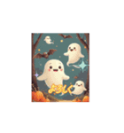 ❤️動くハロウィン❤️魔女❤️おばけ❤️（個別スタンプ：10）