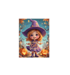 ❤️動くハロウィン❤️魔女❤️おばけ❤️（個別スタンプ：11）