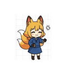 使いやすいきつねちゃんスタンプ（個別スタンプ：27）