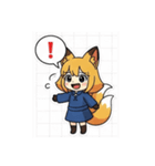 使いやすいきつねちゃんスタンプ（個別スタンプ：32）