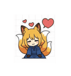 使いやすいきつねちゃんスタンプ（個別スタンプ：35）
