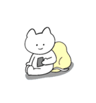 しろいねこと送る生活 4（個別スタンプ：36）