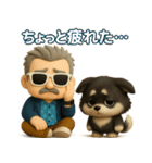 『ダンディおじいちゃんと』3D黒ポメ（個別スタンプ：29）