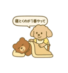 トイプーこむぎとクマぬぼたのおかん日記（個別スタンプ：10）