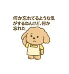 トイプーこむぎとクマぬぼたのおかん日記（個別スタンプ：35）
