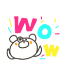 ぽっくま デカ文字（個別スタンプ：20）