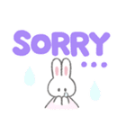 でか文字ふんわりうさちゃん（個別スタンプ：30）