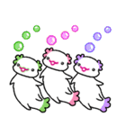 かわいいウーパールーパー（文字なし）（個別スタンプ：16）