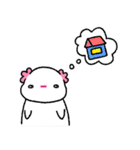 かわいいウーパールーパー（文字なし）（個別スタンプ：37）