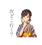 おしとやか着物女子★温泉めぐり（個別スタンプ：31）