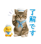 ⚡とびだす！にゃんこの「夏」の毎日（個別スタンプ：2）