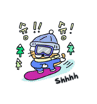 月猫の冬物語(韓国語 - 英語)（個別スタンプ：20）