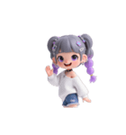 XinraBeat Q：隣の女の子Lunaの日常（個別スタンプ：1）