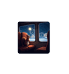 Moonlit Railway✨月明かりの鉄路✨（個別スタンプ：9）