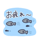 日常で使えるゆるい海の生き物（個別スタンプ：5）