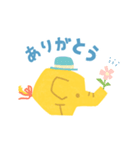 毎日使えるぞうさんスタンプ（個別スタンプ：3）