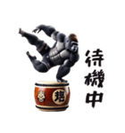 ゴリラ×太鼓！3Dリアル！（個別スタンプ：26）