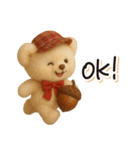 毎日使える♪秋テディベアの日常フレーズ（個別スタンプ：6）