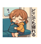 一生眠い女（個別スタンプ：13）