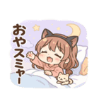 一生眠い女（個別スタンプ：14）