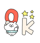くまおととらたろうの毎日使えるでか文字（個別スタンプ：3）