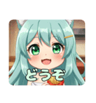 フライドポテトだいすきみなみちゃん（個別スタンプ：2）