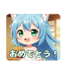 フライドポテトだいすきみなみちゃん（個別スタンプ：4）