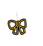 リボンのオーナメントです（個別スタンプ：3）