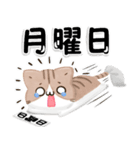 3D風！毎日五月病なねこたち（個別スタンプ：5）