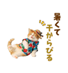 見やすい！でか文字マンチカンの夏（個別スタンプ：16）